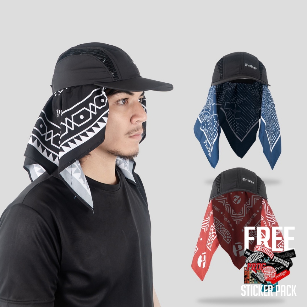 Prodigo Trail Running Topi Trail Running Unisex Multifungsi Sunshield Pria Wanita