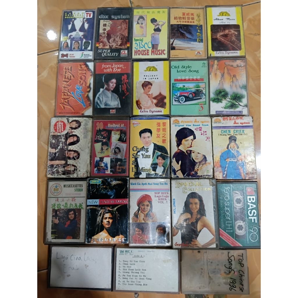kaset pita lagu jepang,mandarin 11rb/kaset