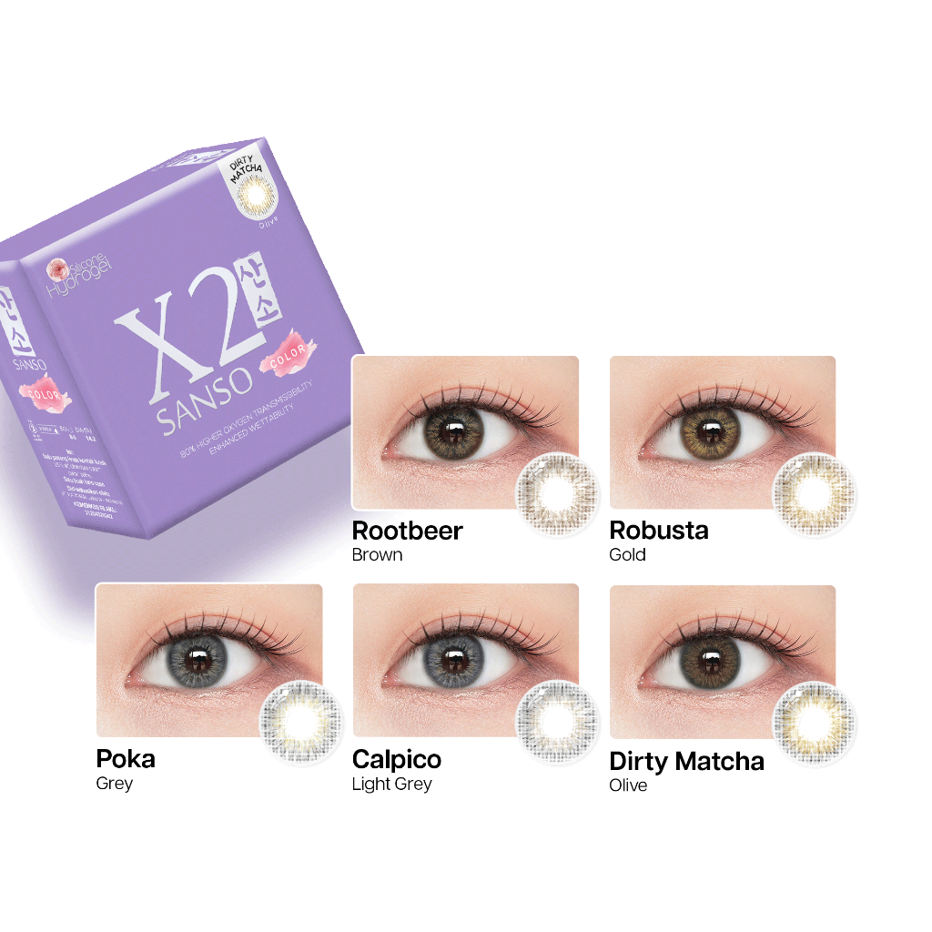GLAM - X2 Sanso new - Silicone Hydrogel - Softlens