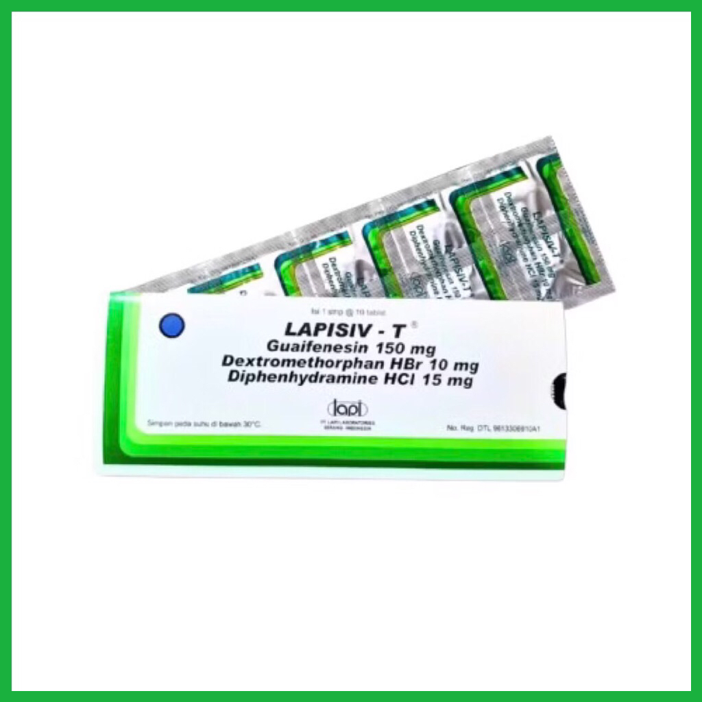 ICR Farma - Lapisiv-T Obat Batuk Pilek Alergi Lapisiv - T Strip Isi 10 Tablet