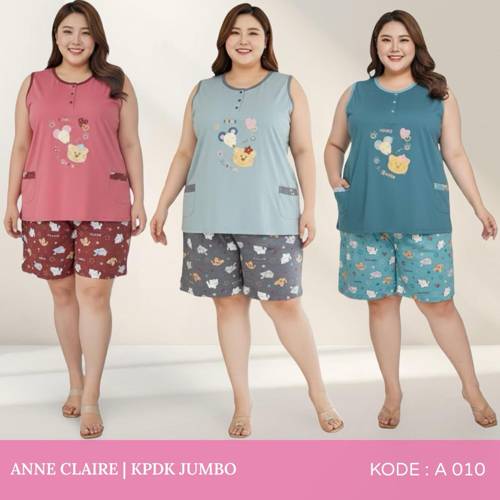 Baju Tidur Wanita | Baju Tidur Jumbo XL | Setelan Wanita Kekinian | Babydoll Wanita | ANNE CLAIRE | 