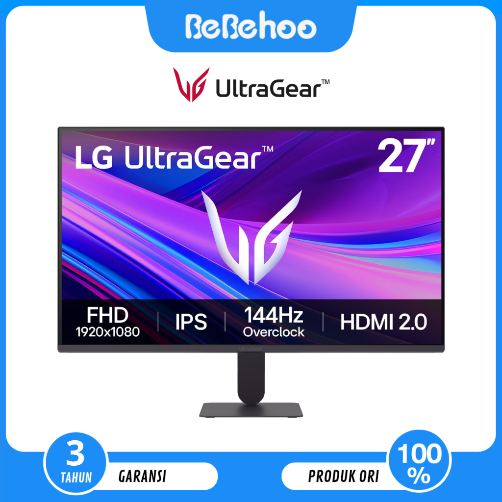 LG Monitor LG UltraGear 24" / 27" inch G411A Full HD 1080p 144Hz HDR10 Desktop Screen Monitor PC