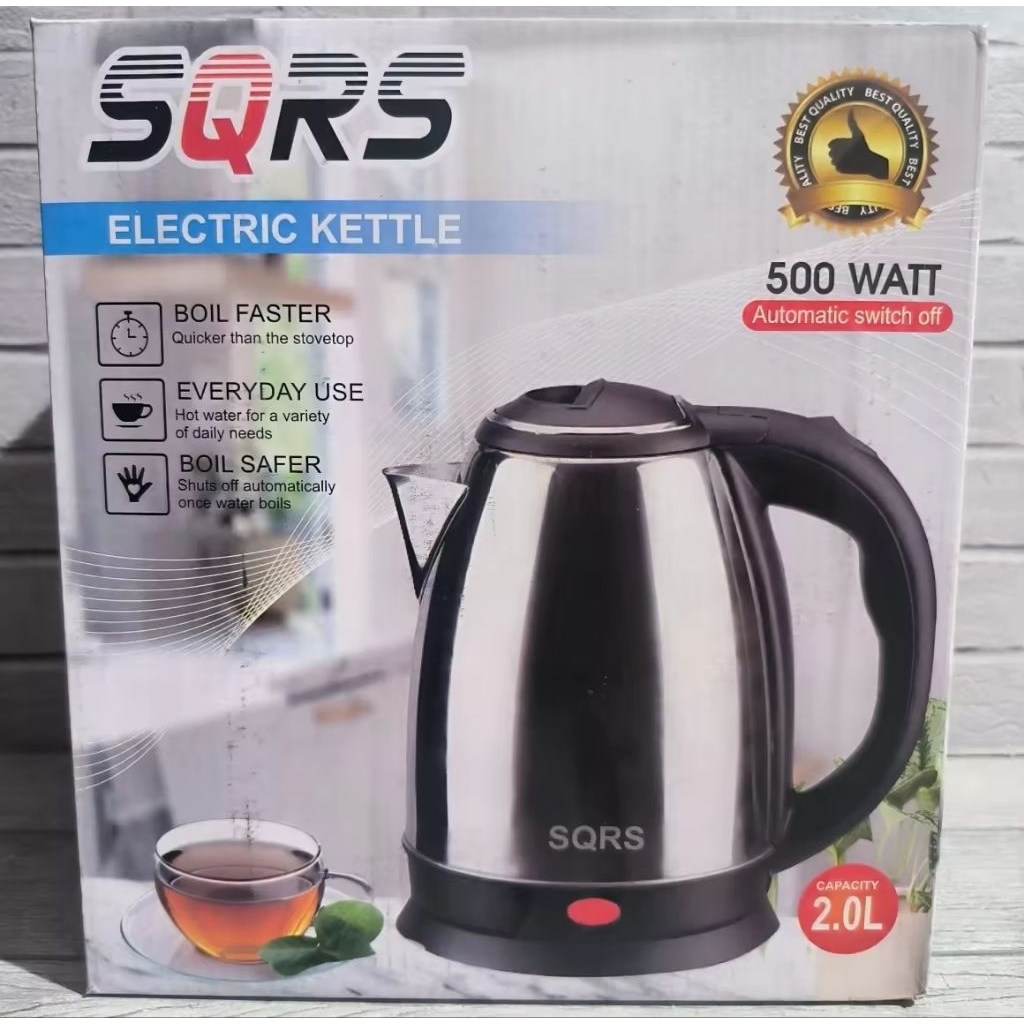 SQRS ELECTRIC TEKO STAINLESS LISTRIK 2 LITER