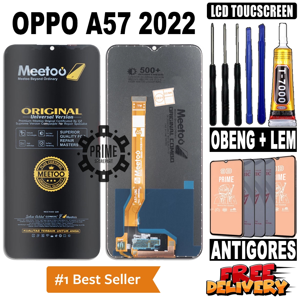 LCD OPPO A57 2022 ORIGINAL MEETOO LCD TOUCHSCREEN OPPO A57 2022 FULLSET