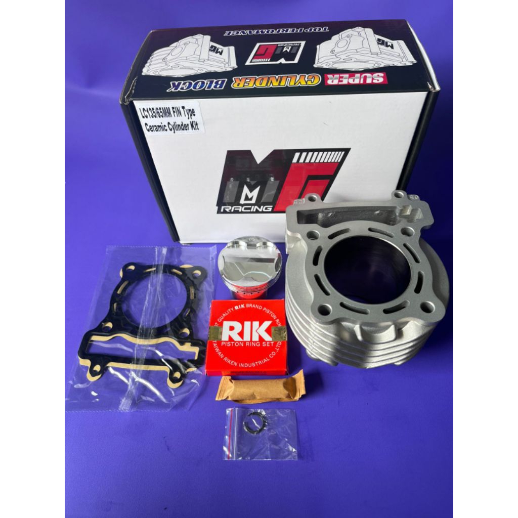 Blok ceramik Mx king/Vixion Tipe FiN ukuran 62mm 63mm 65mm 66mm 68mm 70mm 72mm