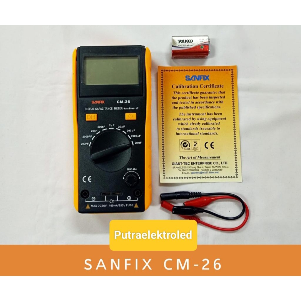 Multi Meter Digital SANFIX CM-26 / Multimeter Digital Kapasitor Sanfix CM 26