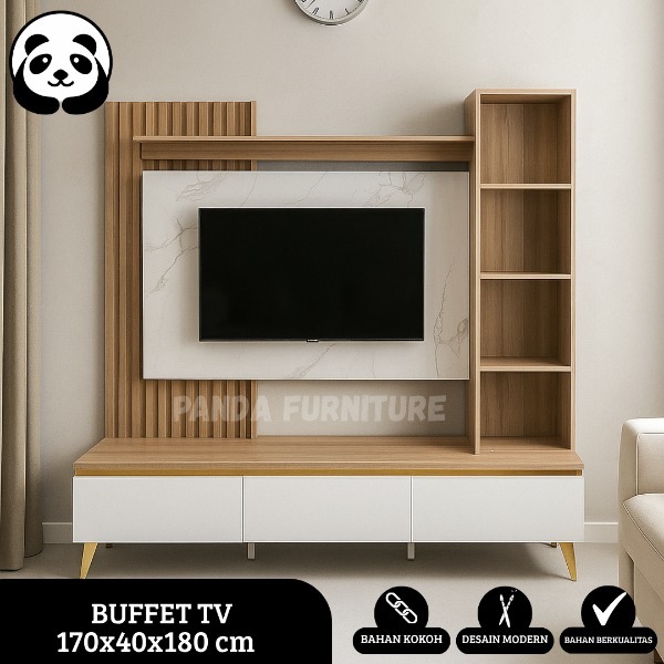 PROMO BUFFET TV MODERN BERKUALITAS / LEMARI RAK TV / MEJA RAK TV AESTHETIC