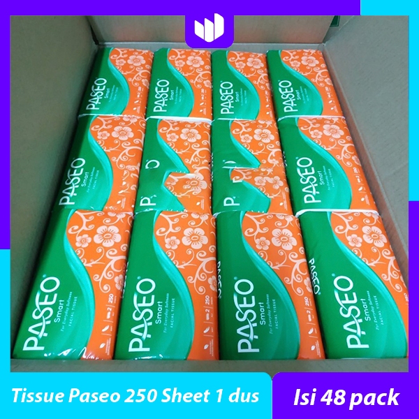 (1 DUS) Tissue Paseo 250 Sheet 1 dus isi 48 pack