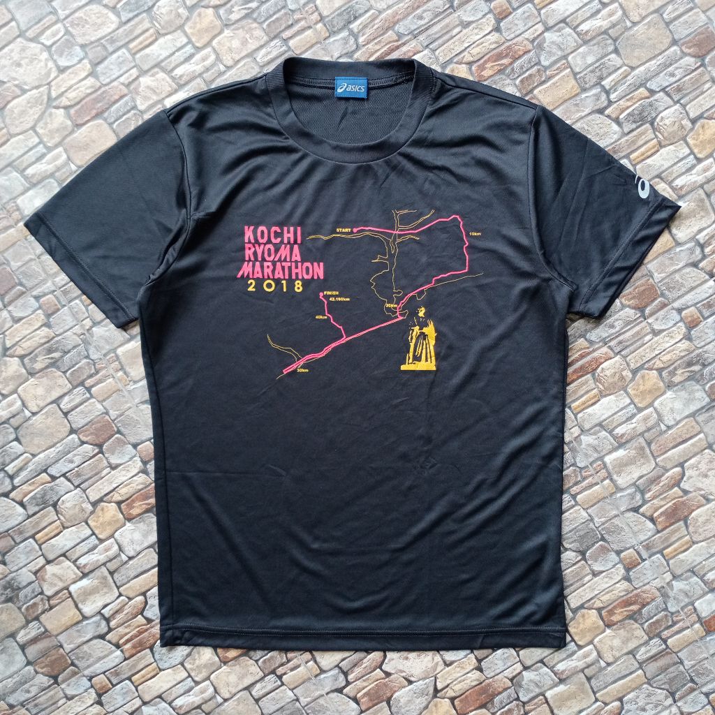 Jersey ASICS Running original preloved, Kaos Jersey olahraga brand ASICS