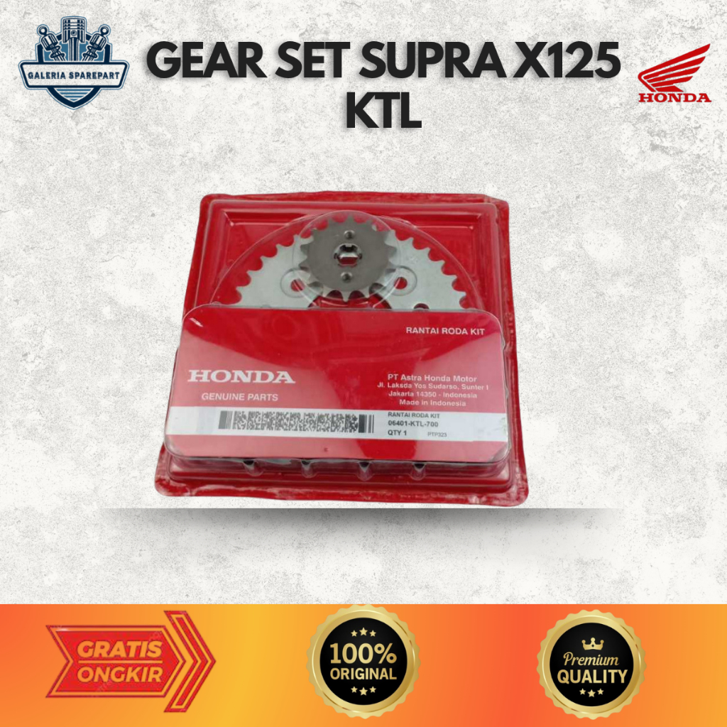gear set supra x 125 - gir set supra x125 KTL