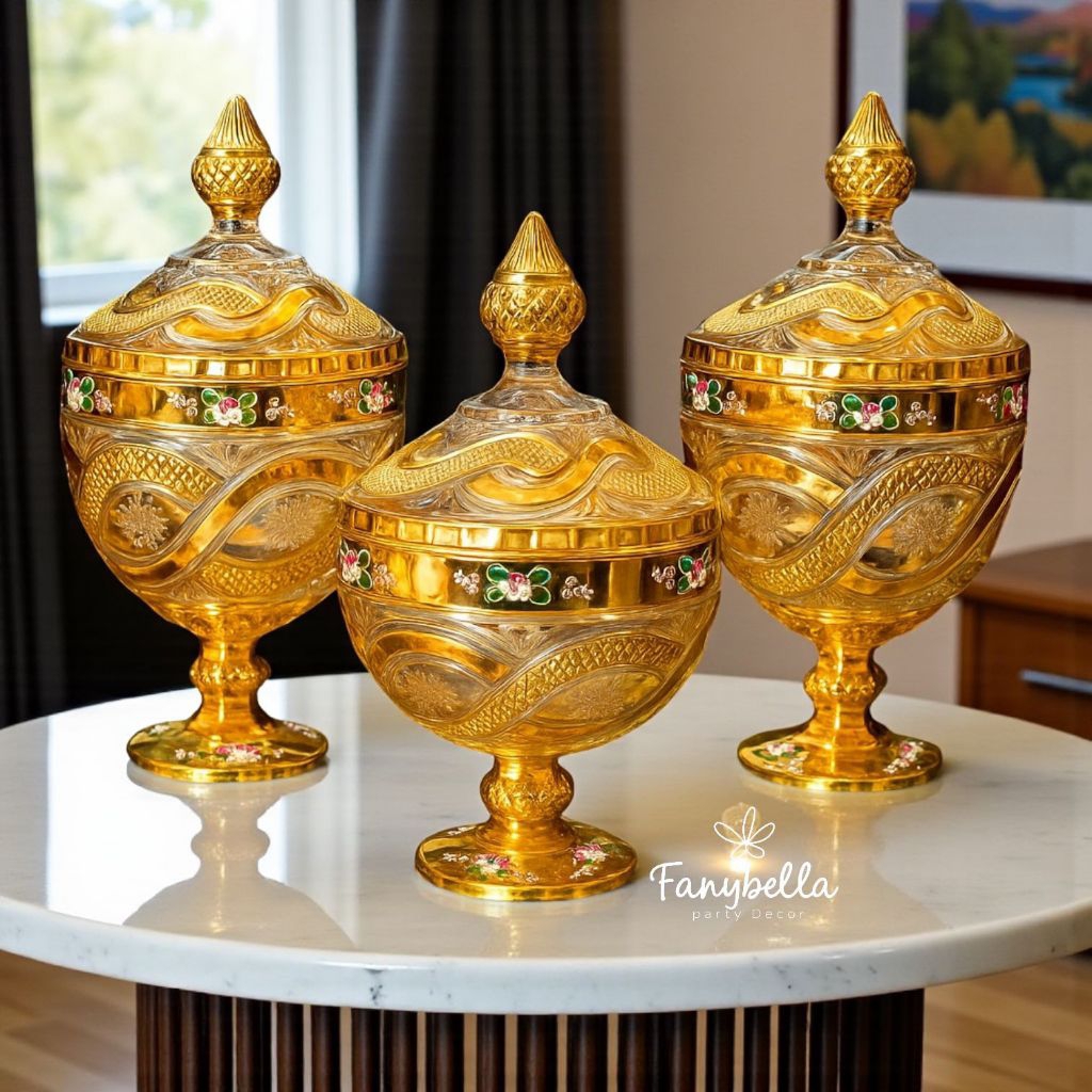 Paket Bundling Satu Set Toples Capodimonte Toples Keramik Lebaran