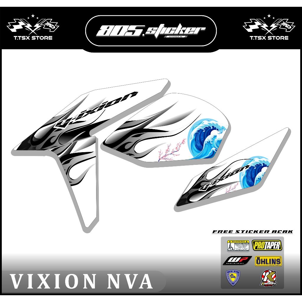 STRIPING STIKER NEW VIXION ADVANCE/STIKER VIXION NVA/STRIPING MOTOR VIXION NEW ADVANCE/VIXION NVA FI