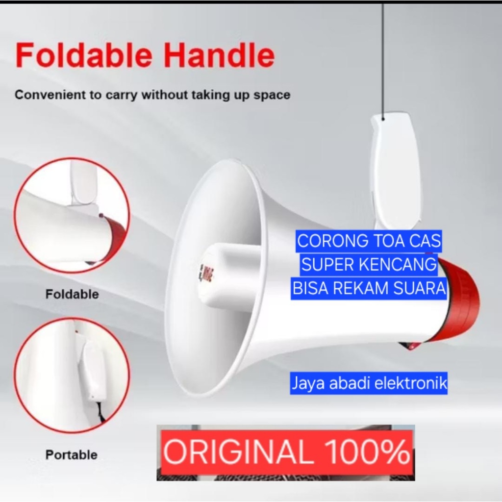 H64 MEGAPHONE CASAN ISI ULANG BATERAI BATERRY BATERE TOA CORONG Speaker Karaoke PENGERAS SUARA MIC M