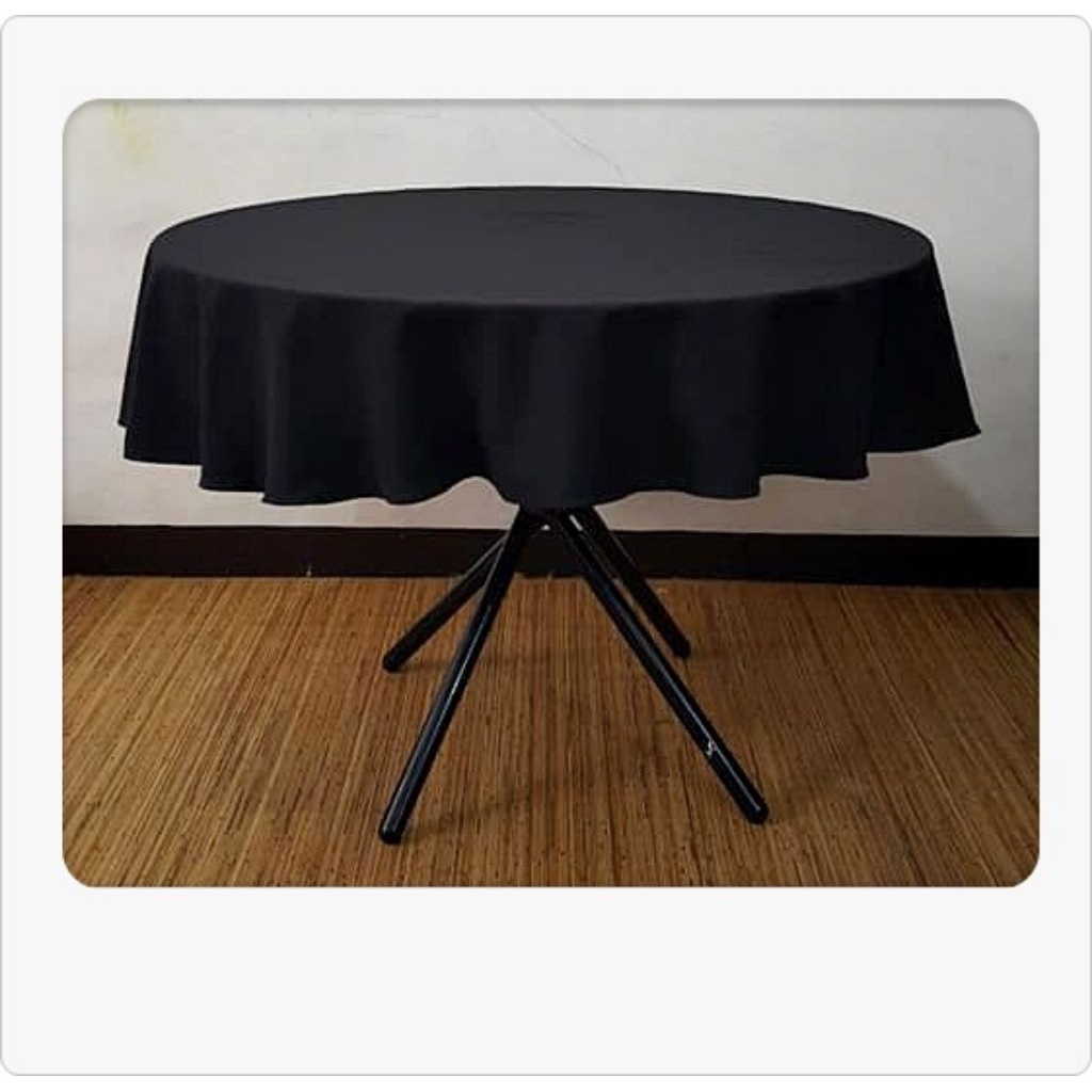 Taplak Meja Kain - Bundar Polos Tebal