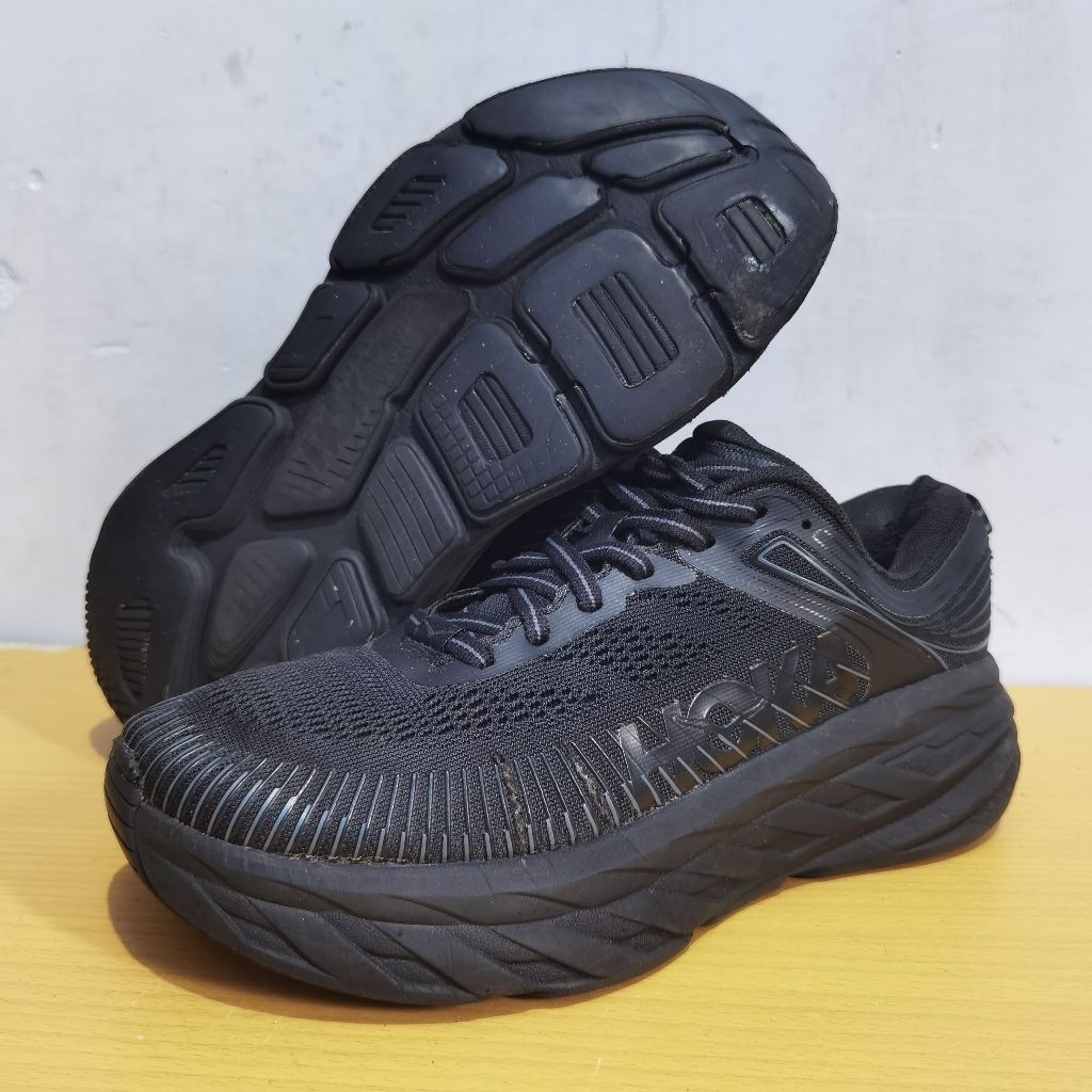 HOKA BONDI 7 WIDE BLACK 38.5