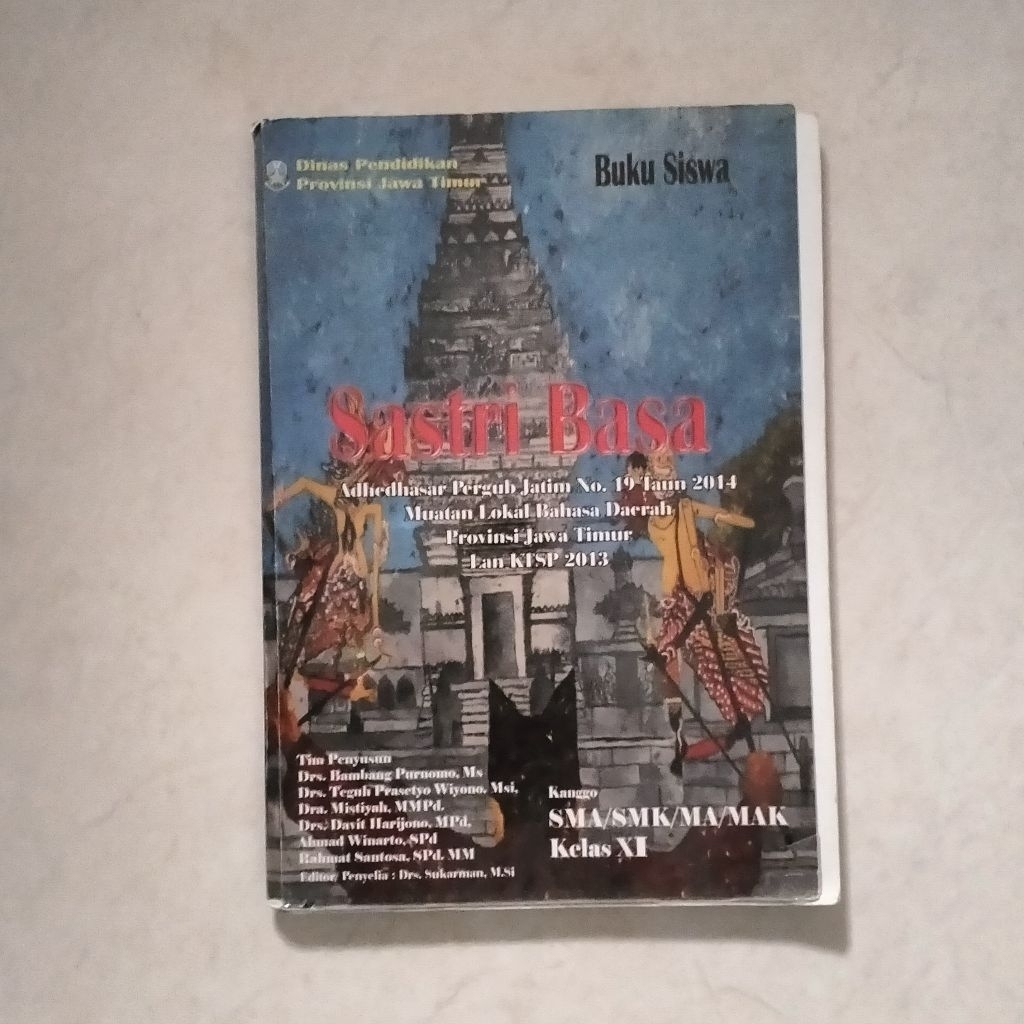 Buku Paket Bahasa Jawa Daerah Kelas SMA Sastri Basa