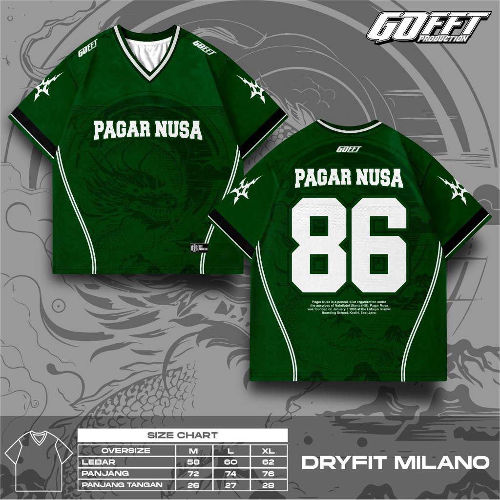 JERSEY VINTAGE JERSEY PAGAR NUSA JERSEY KEKINIAN