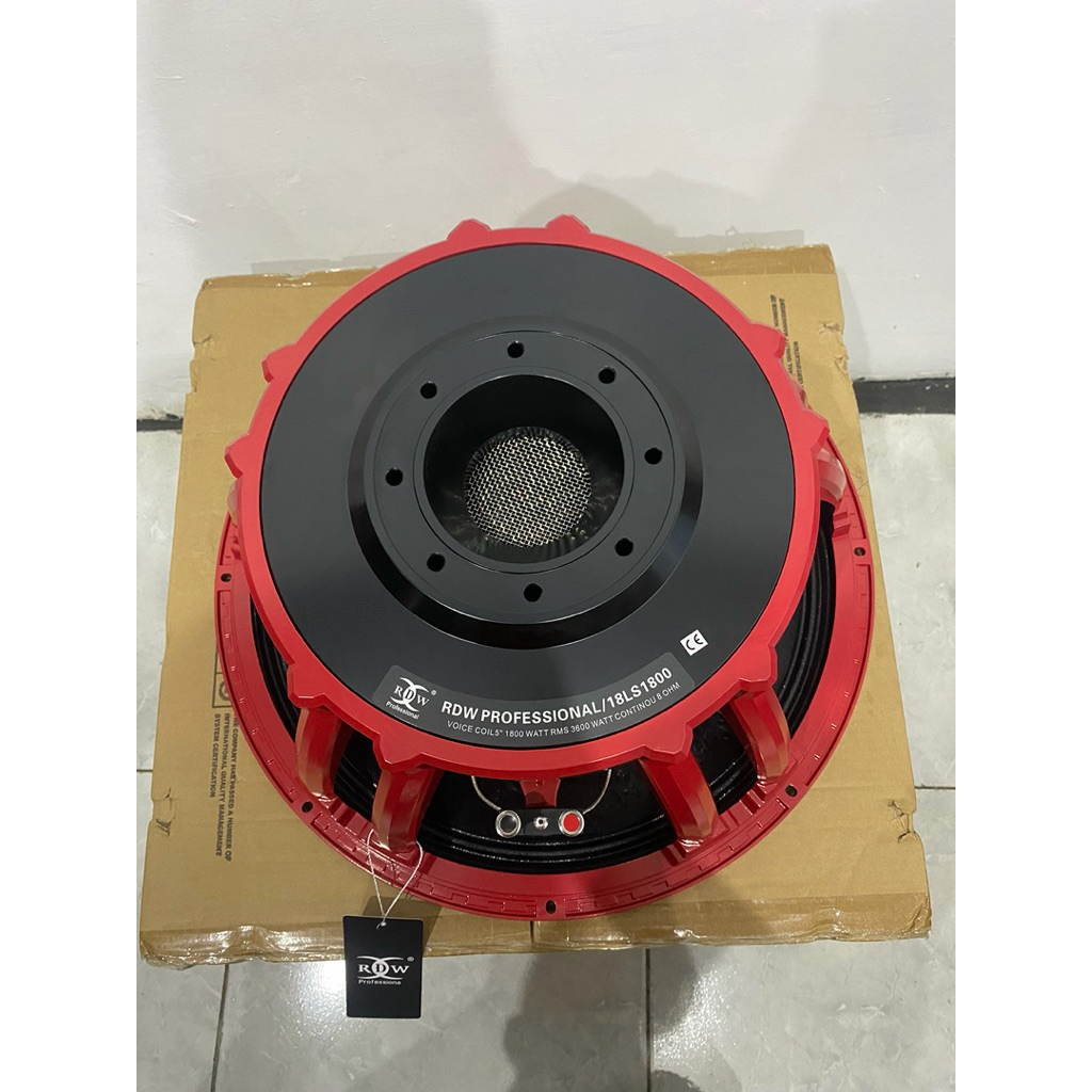 Speaker component 18” RDW 18LS1800 18 LS1800 original speaker komponen RDW 18inch 18in 1800 watt