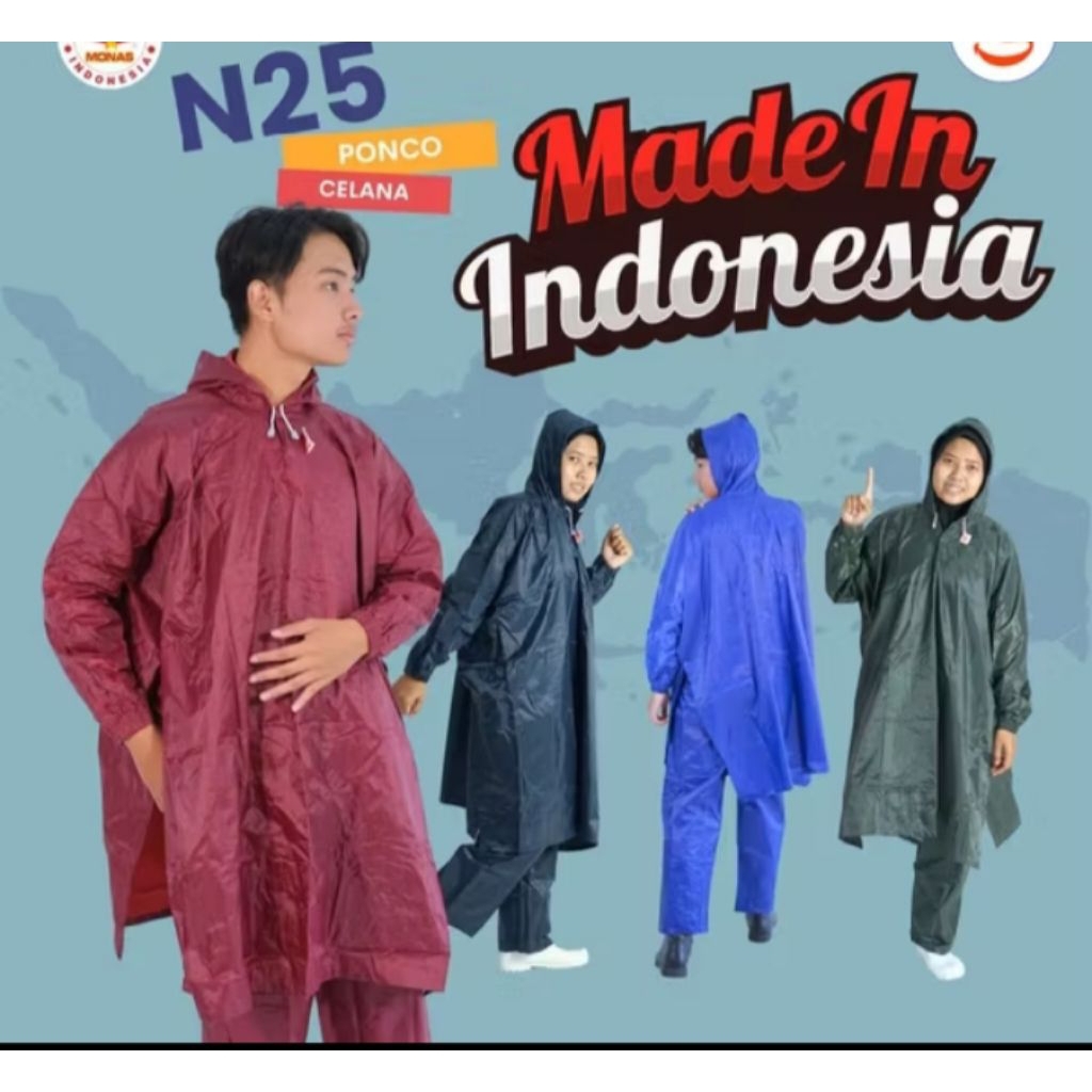 JAS HUJAN MANTEL HUJAN MONAS N25 SMART PONCO CELANA KELELAWAR CELANA AWET MURAH ORIGINAL MONAS N41 J