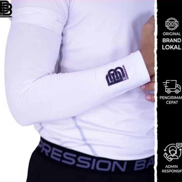 Leg Arm Sleeve Knee Pad BALLERBRO Manset Lengan Panjang Pelindung Siku Kulit Tangan Pria Wanita Unis