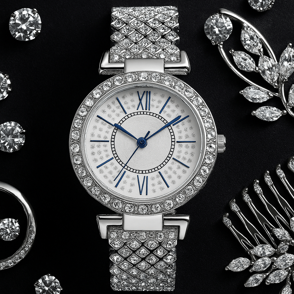 jam tangan wanita analog anti air arloji tali kuarsa anti karat branded vintage gift mewah J9