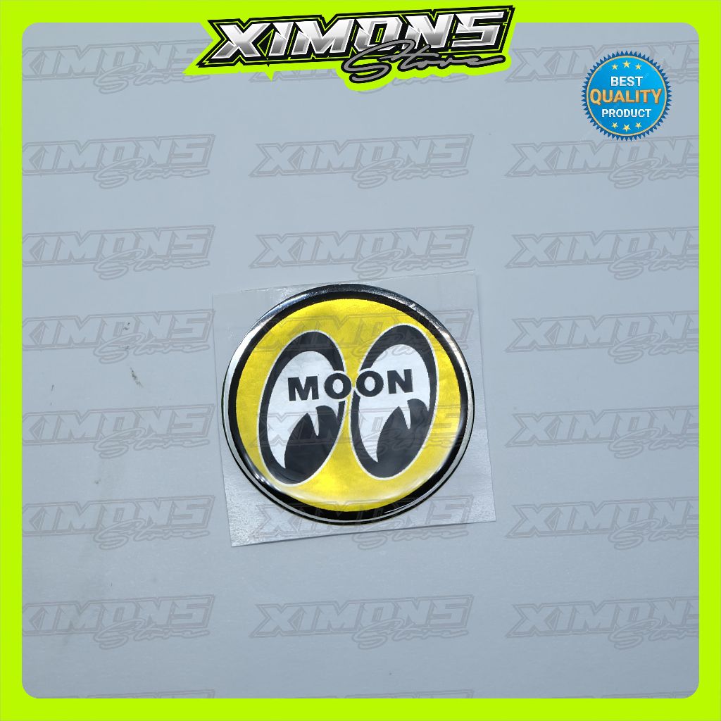 Emblem timbul mooneyes / stiker mooneyes / EMBLEM TIMBUL MOONEYES BULAT
