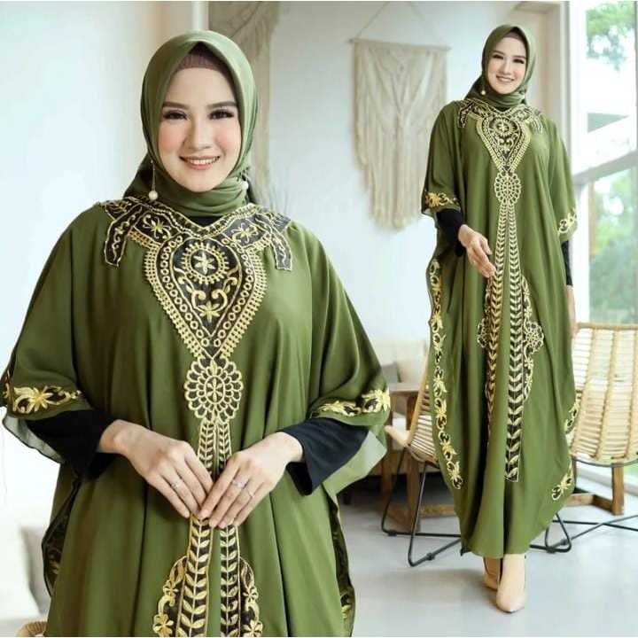 Kaftan Lebaran Terbaru Mewah Ceruty Premium
