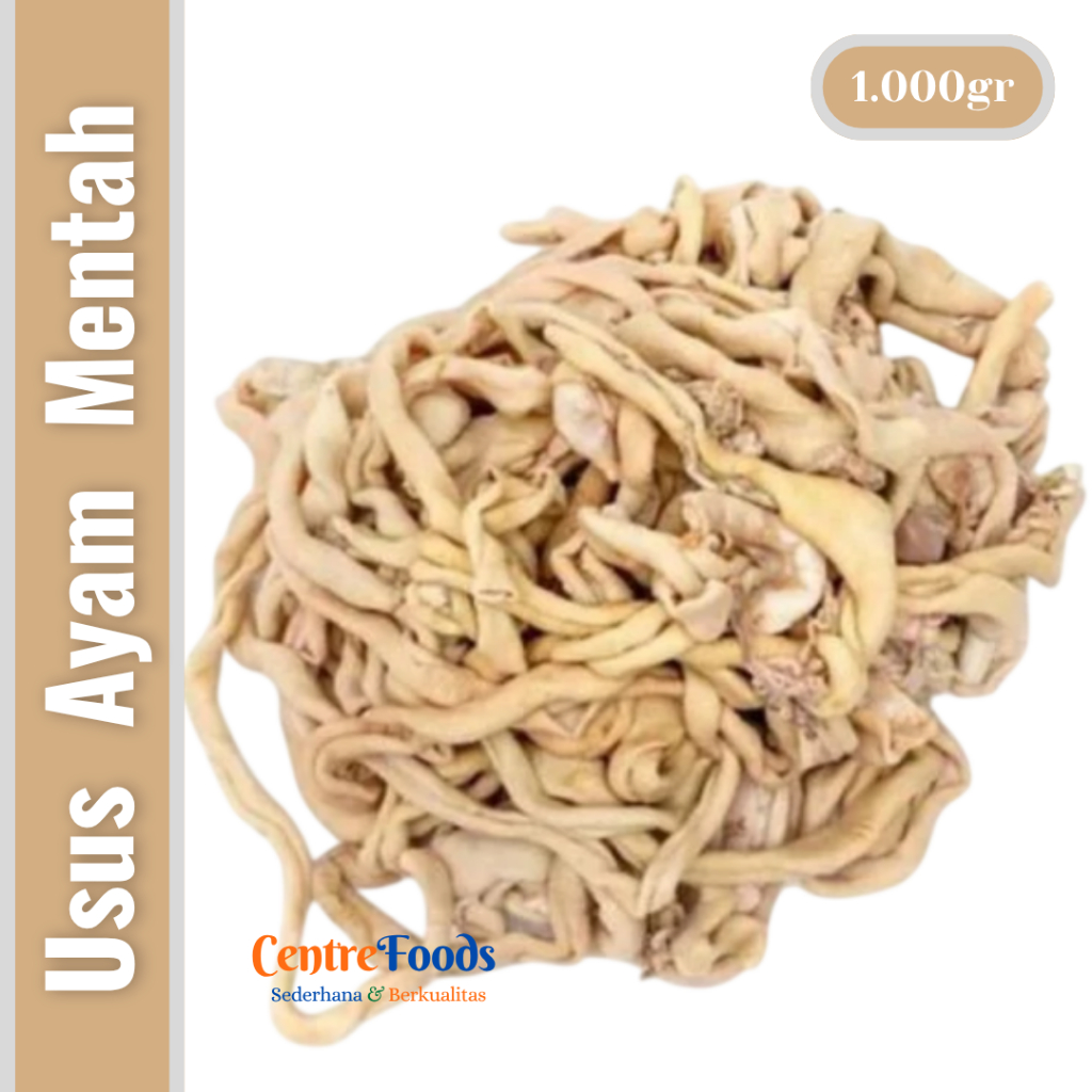 Usus Ayam Bersih Segar - Jeroan Usus Ayam Mentah Fresh | 1.000gr [ Harga Per KG ]