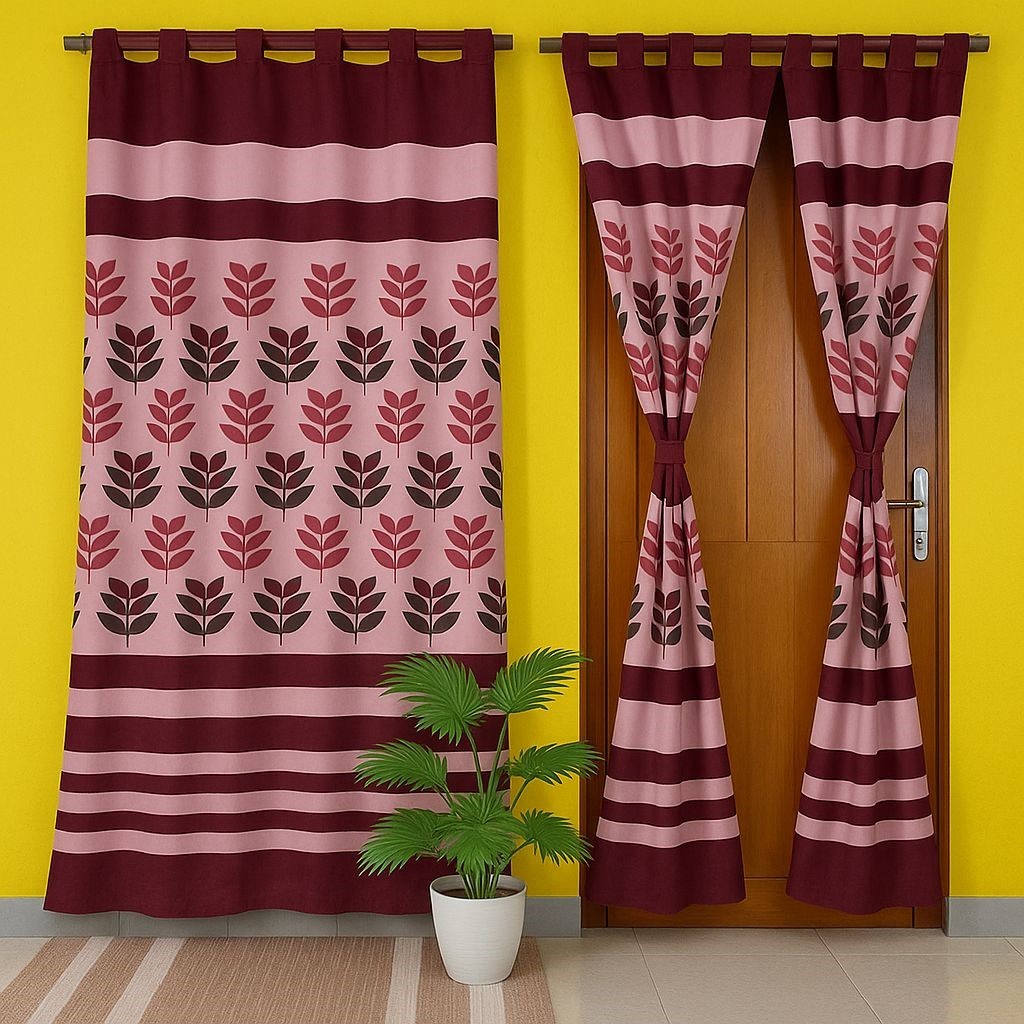 Gorden Pintu Karakter Murah Hordeng Pintu Motif Shaby Bisa COD