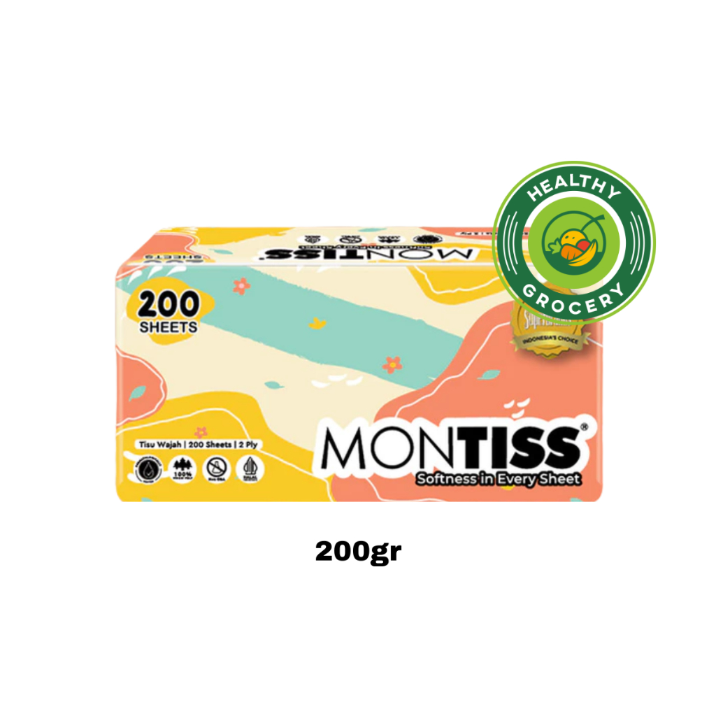 Montiss Facial Tissue 200 Sheet 2Ply / Tisu Montiss