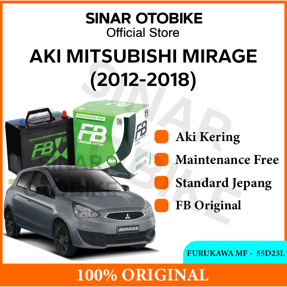 AKI MIRAGE FURUKAWA BATTERY MF KERING 55D23L 60AH
