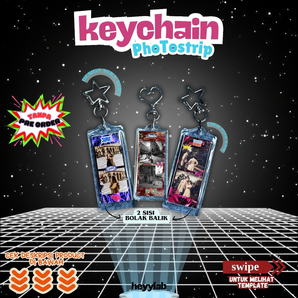 Ganci photostrip | Keychain photostrip | photostrip custom | photostrip estetik