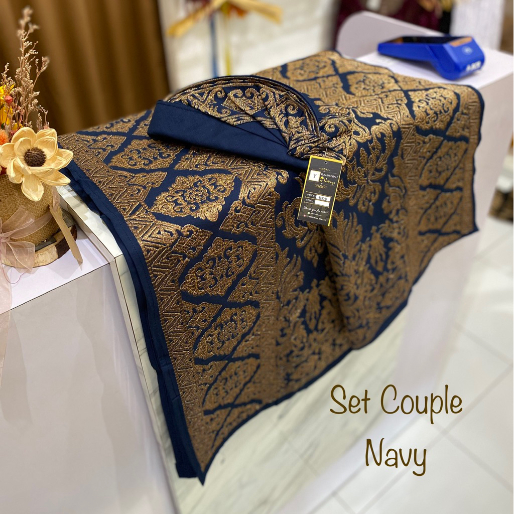 Set Couple Songket Bordir | Kamen Saput Udeng