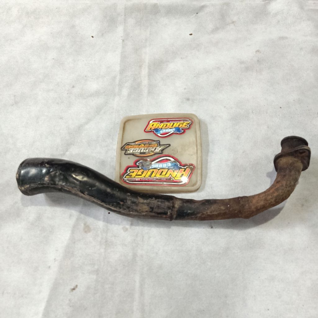 potongan pipa gulon leher knalpot kenalpot Suzuki crystal tune Oryginal second bekas