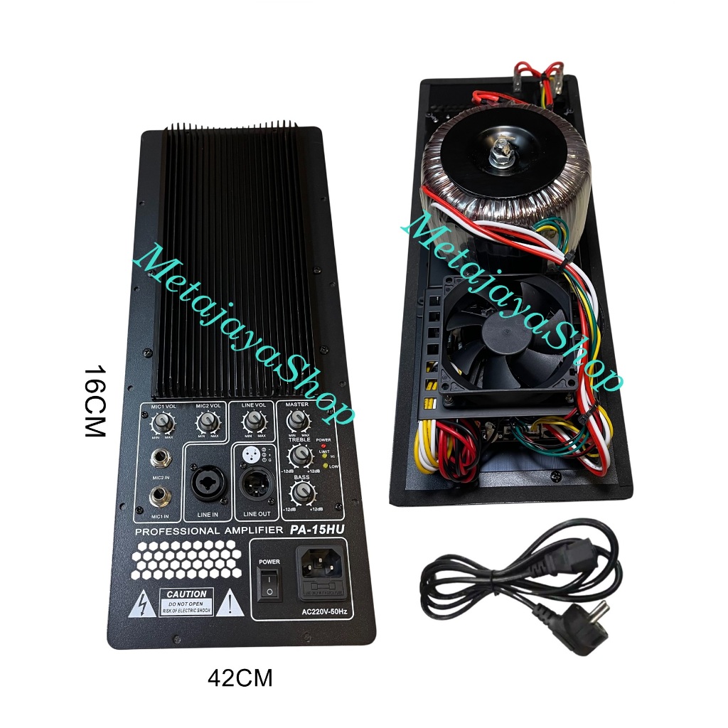 Kit Power / Mesin Speaker Active PA-15HU  Power Max 1000 Watt