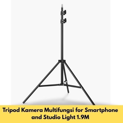 Tripod Kamera Multifungsi for Smartphone and Studio Light 1.9M