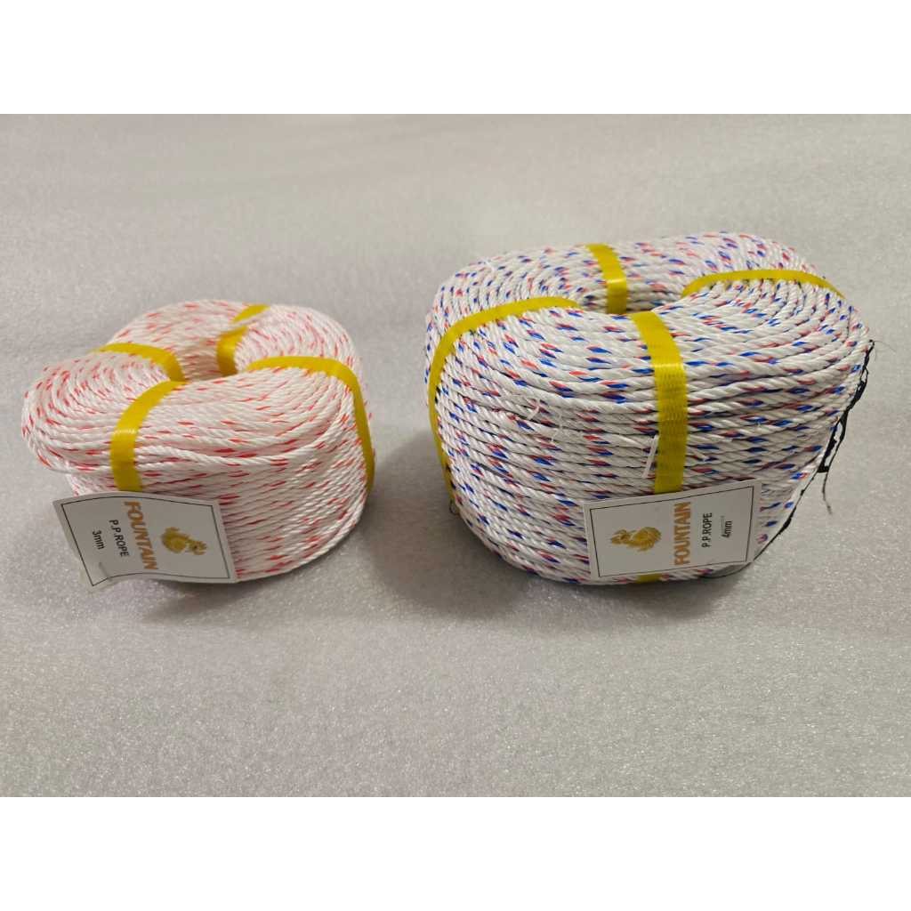 TALI NYLON 3 MM DAN 4 MM / TALI PP / TALI POLYROPYLENE / TALI TAMBANG / TALI NILON / TALI TAMBANG PL