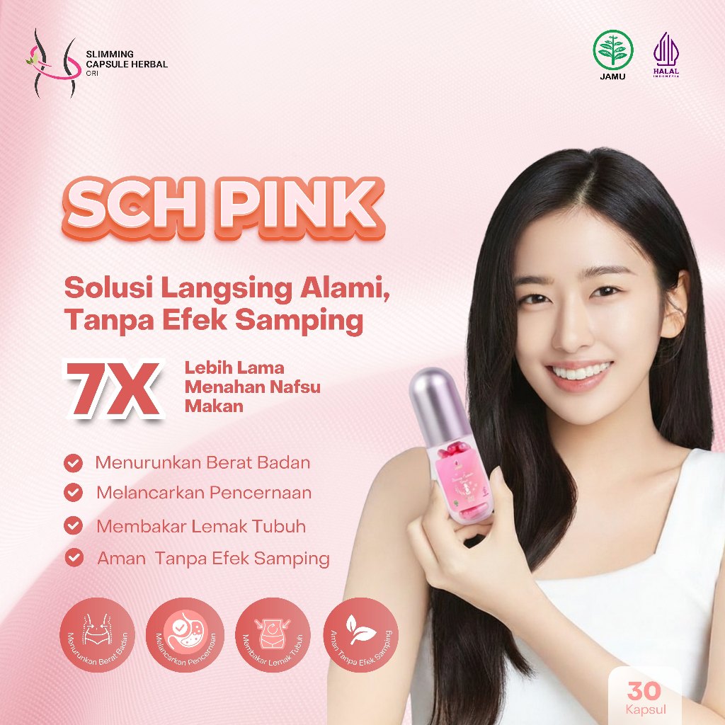 Sch Slimming Capsule Herbal Pink Sch Pink Anbeauty Andayani Nasa Kapsul Pelangsin Herbal Indonesia