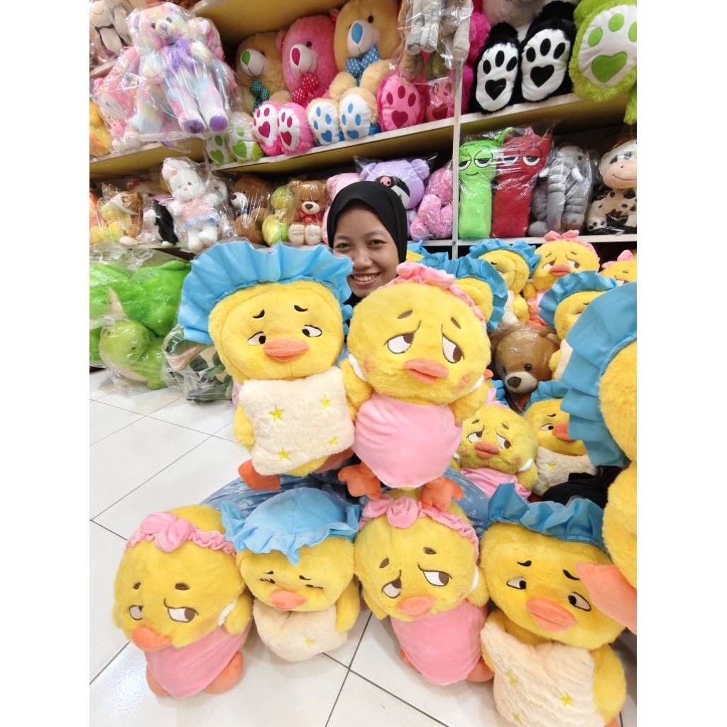 BONEKA LUCU BEBEK UPSET DUCK BONEKA BEBEK LUCU CUTE PRENGAT PRENGUT TRENDING BONEKA DUCK MEWAH BONEK