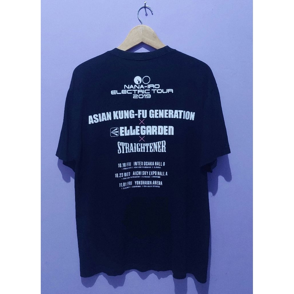 UNITED ATHLE T-SHIRT ASIAN KUNG-FU GENERATION   ELLEGARDEN   STRAIGHTENER UNITED ATHLE  NANA-IRO ELE