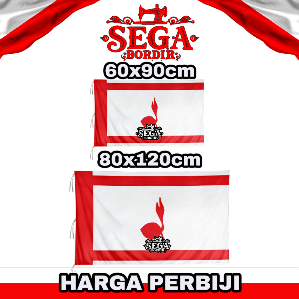 Bendera Tunas Kelapa Satin Pramuka | bendera pramuka Tunas kelapa besar kecil