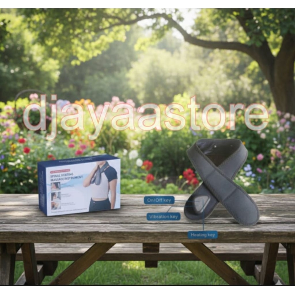 sabuk pemanas leher getar alat pijat leher punggung