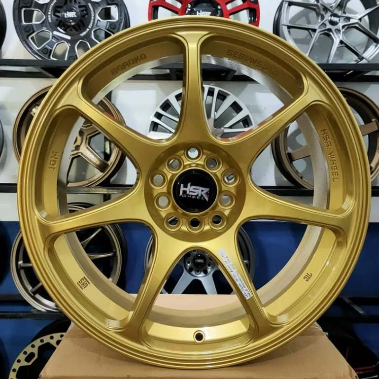 SALE Velg Original Hsr Sebunsuta R18 Pcd 5X100/114.3 Gold Cocok Untuk Rush Innova Hrv Altis Sienta
