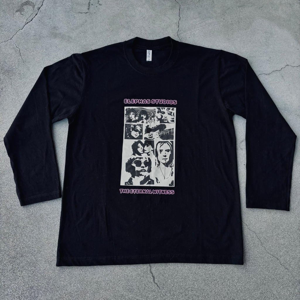 Elephas Long Sleeve T-Shirt Unisex Black
