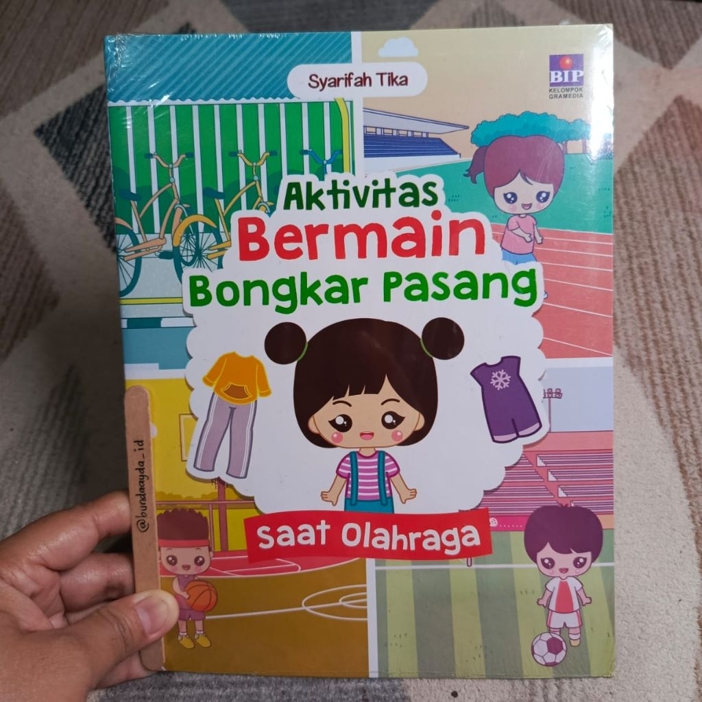 Buku Aktivitas Bermain Bongkar Pasang Saat Olahraga BP Orang Orangan
