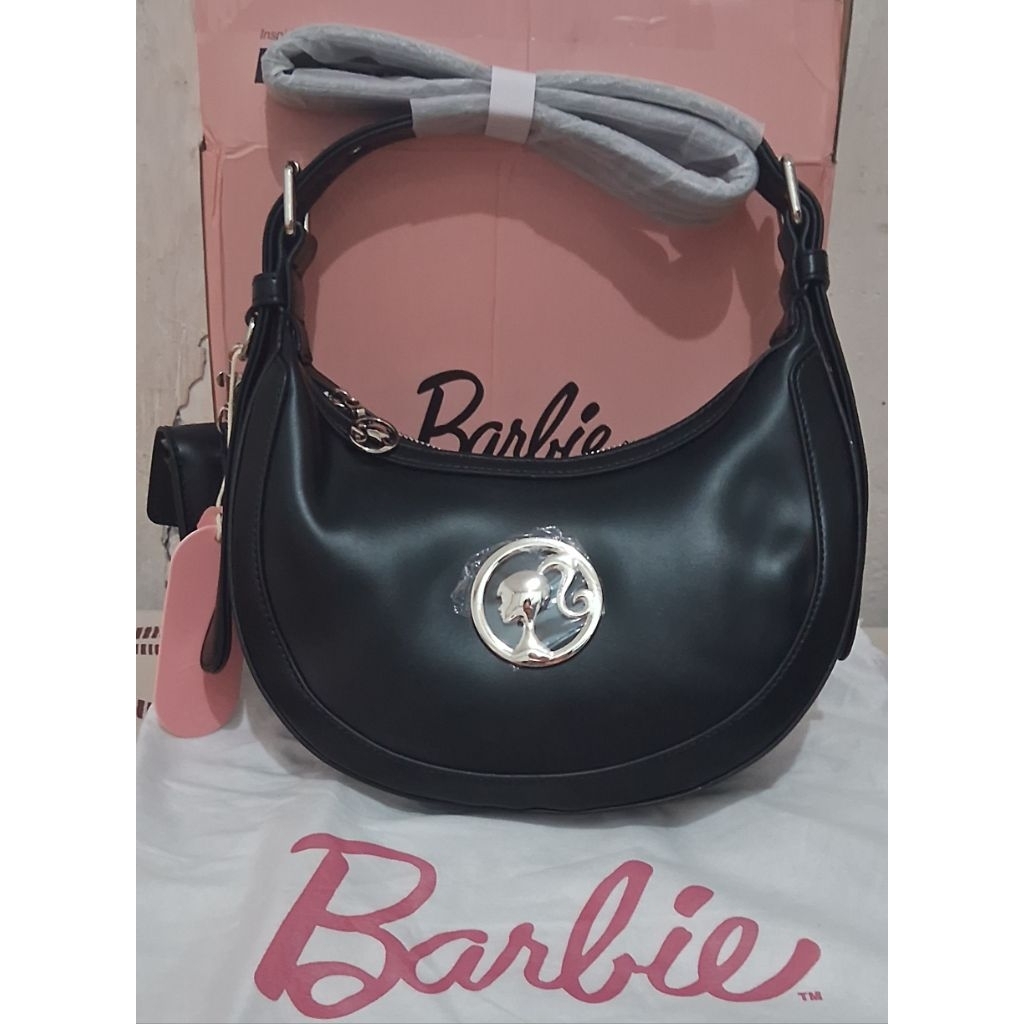 tas barbie sabit balen hitam selempang dan shoulder bag