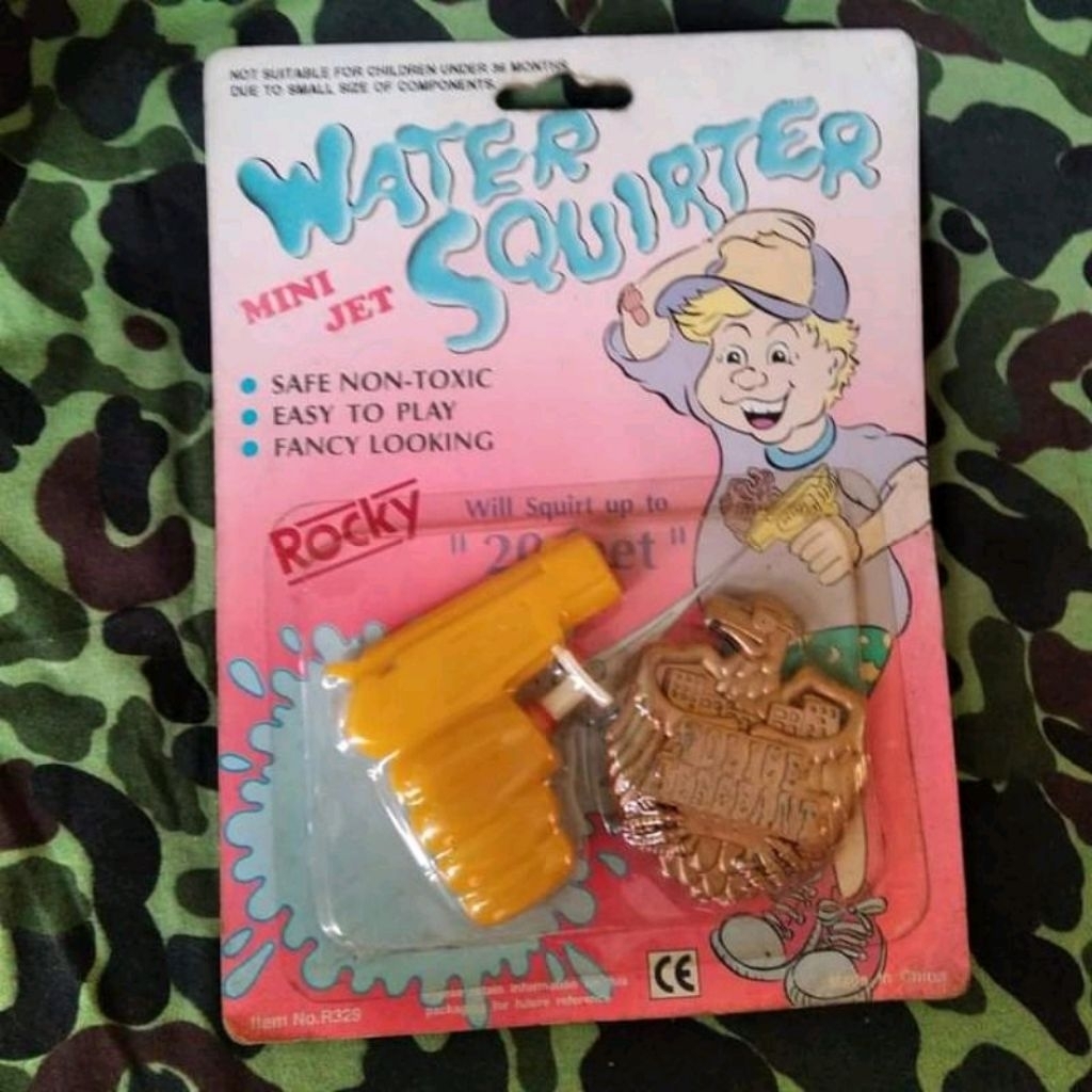 mainan jadul pistol air chips jadul pistol polisi chips pistol air jadul mainan 80an lencana polisi 