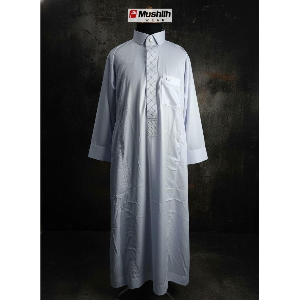 #JR4-9 Jubah Gamis Pria Remaja (usia 9 - 16 thn) Tanggung Santri Pondok Mondok Pesantren, Putih Baha