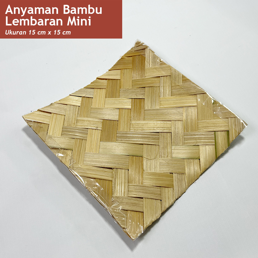 Anyaman Bambu Lembaran / Anyaman Bambu Kecil / Anyaman Bambu Miniatur Gazebo