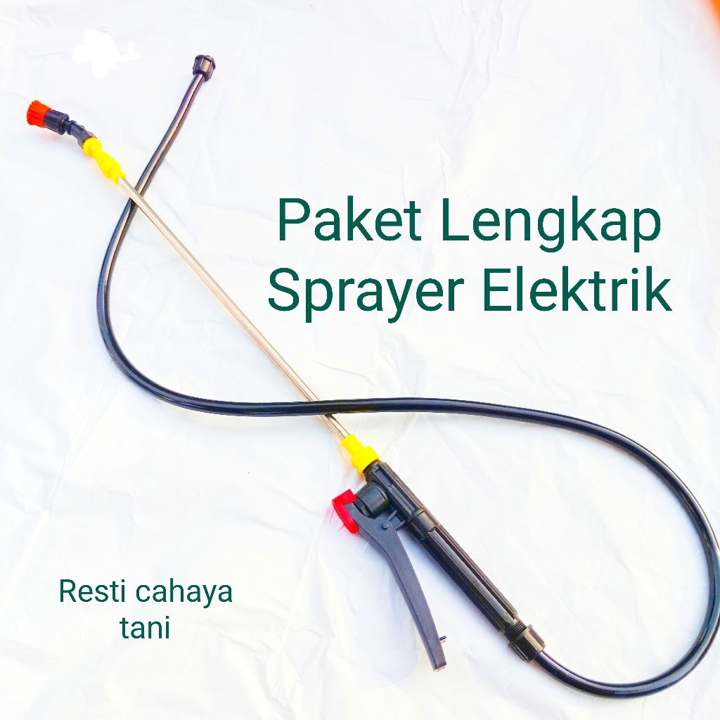 Alat lengkap sprayer Elektrik tanki cas selang handle stik nozzle